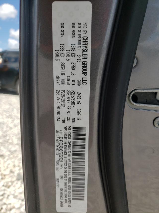 Photo 9 VIN: 3C4PDCABXDT722539 - DODGE JOURNEY 