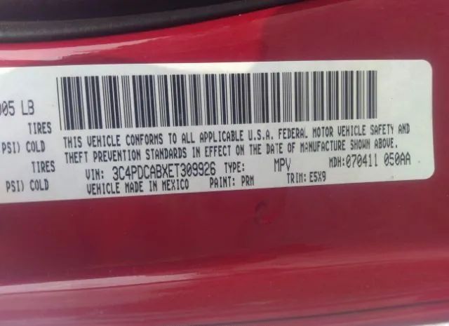 Photo 8 VIN: 3C4PDCABXET309926 - DODGE JOURNEY 