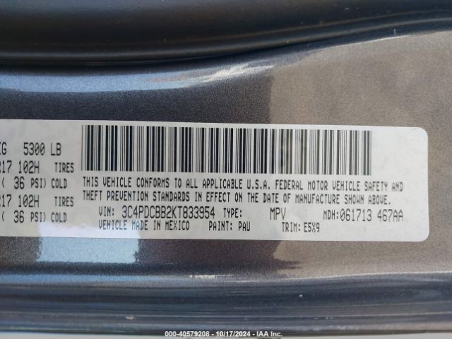 Photo 8 VIN: 3C4PDCBB2KT833954 - DODGE JOURNEY 