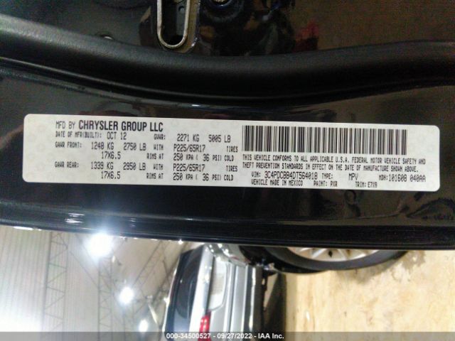 Photo 8 VIN: 3C4PDCBB4DT564018 - DODGE JOURNEY 