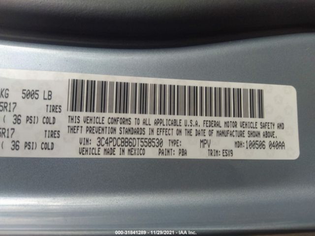 Photo 8 VIN: 3C4PDCBB6DT558530 - DODGE JOURNEY 