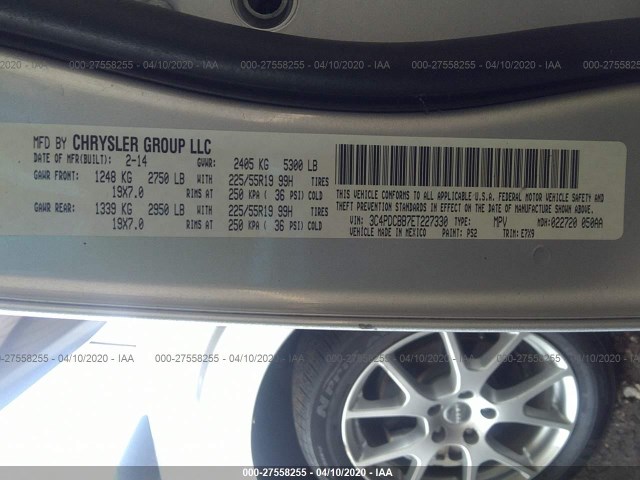 Photo 8 VIN: 3C4PDCBB7ET227330 - DODGE JOURNEY 