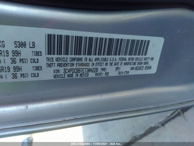 Photo 8 VIN: 3C4PDCBB7ET304228 - DODGE JOURNEY 