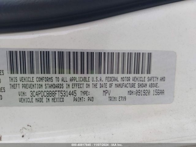 Photo 8 VIN: 3C4PDCBB8FT531445 - DODGE JOURNEY 