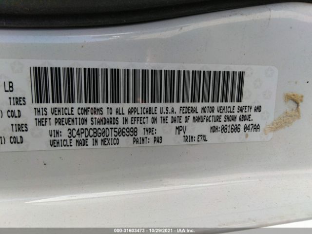 Photo 8 VIN: 3C4PDCBG0DT506998 - DODGE JOURNEY 