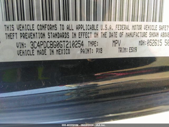 Photo 8 VIN: 3C4PDCBG0GT210254 - DODGE JOURNEY 