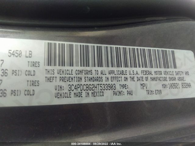 Photo 8 VIN: 3C4PDCBG2HT533903 - DODGE JOURNEY 