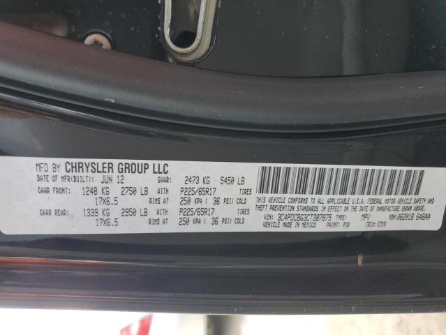 Photo 13 VIN: 3C4PDCBG3CT387875 - DODGE JOURNEY SX 