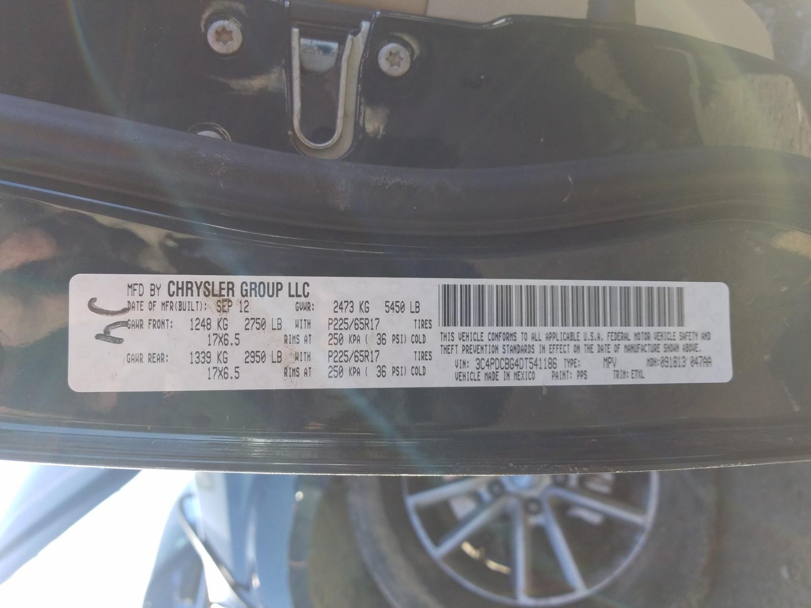 Photo 9 VIN: 3C4PDCBG4DT541186 - DODGE JOURNEY SX 