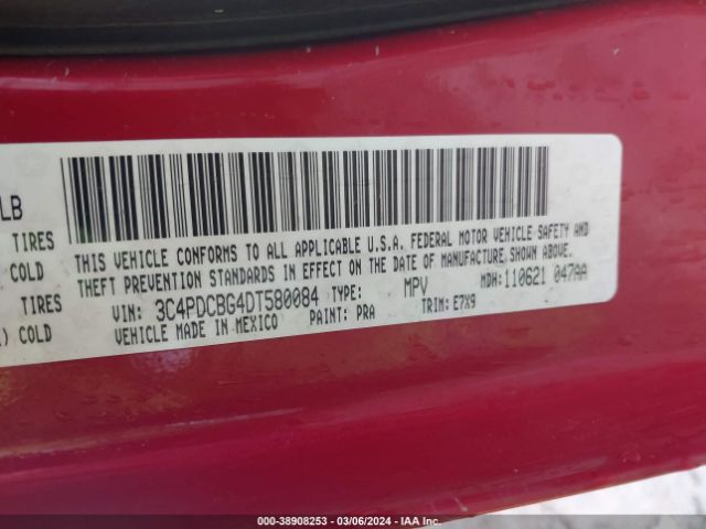 Photo 8 VIN: 3C4PDCBG4DT580084 - DODGE JOURNEY 