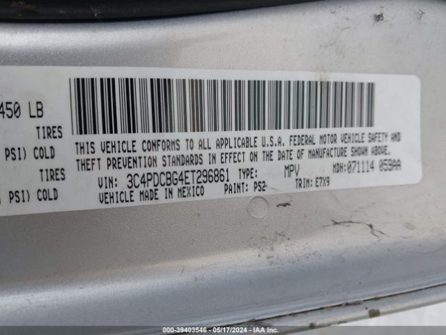 Photo 8 VIN: 3C4PDCBG4ET296861 - DODGE JOURNEY 