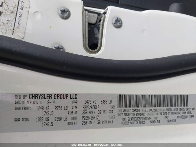 Photo 8 VIN: 3C4PDCBG5FT542544 - DODGE JOURNEY 