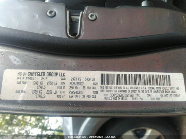 Photo 8 VIN: 3C4PDCBG6CT281582 - DODGE JOURNEY 