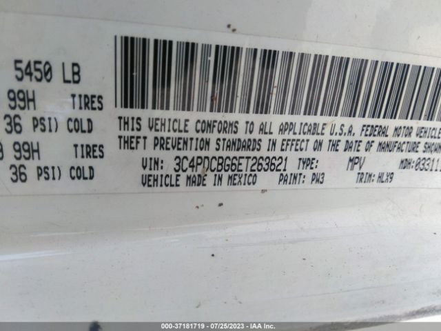 Photo 8 VIN: 3C4PDCBG6ET263621 - DODGE JOURNEY 