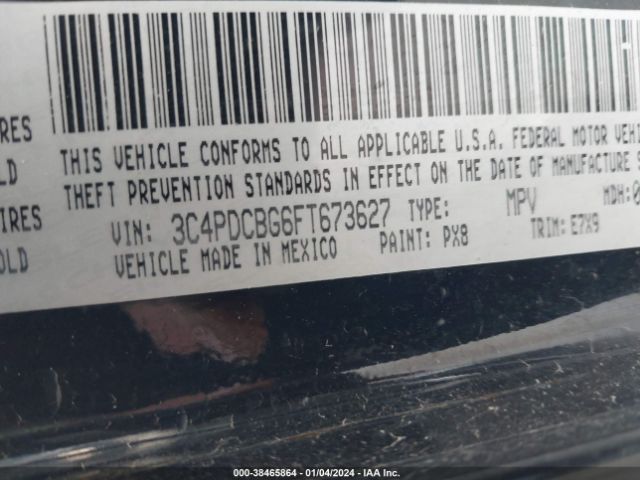 Photo 8 VIN: 3C4PDCBG6FT673627 - DODGE JOURNEY 