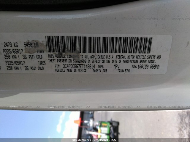 Photo 8 VIN: 3C4PDCBG7ET142614 - DODGE JOURNEY 