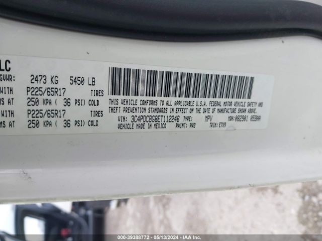 Photo 8 VIN: 3C4PDCBG8ET112246 - DODGE JOURNEY 