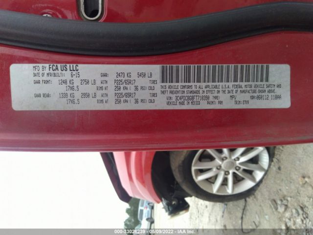 Photo 8 VIN: 3C4PDCBG8FT718390 - DODGE JOURNEY 