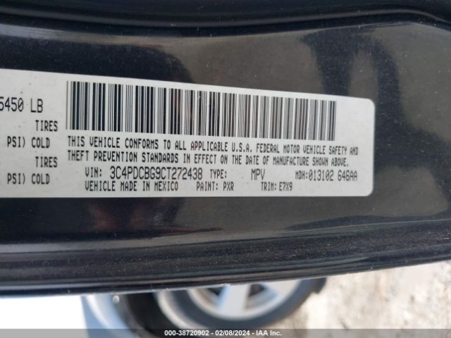 Photo 8 VIN: 3C4PDCBG9CT272438 - DODGE JOURNEY 