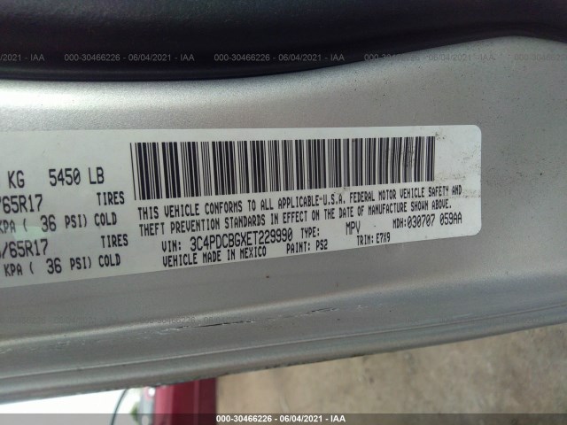 Photo 8 VIN: 3C4PDCBGXET229990 - DODGE JOURNEY 