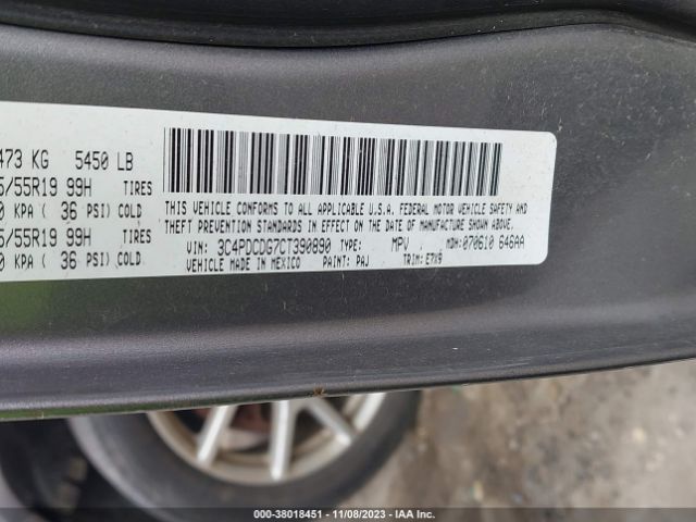 Photo 8 VIN: 3C4PDCDG7CT390890 - DODGE JOURNEY 