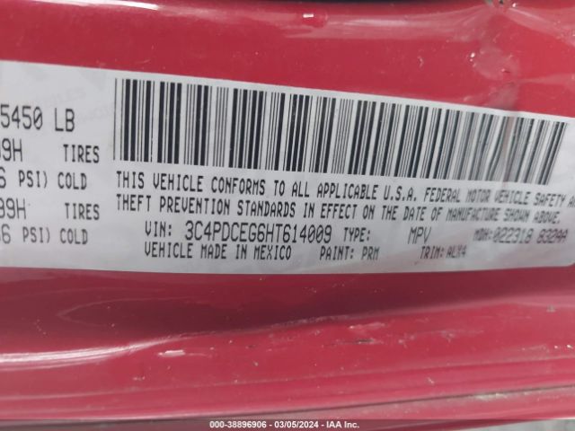 Photo 8 VIN: 3C4PDCEG6HT614009 - DODGE JOURNEY 