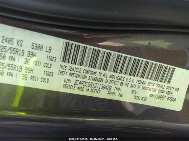 Photo 8 VIN: 3C4PDCGB1GT138428 - DODGE JOURNEY 