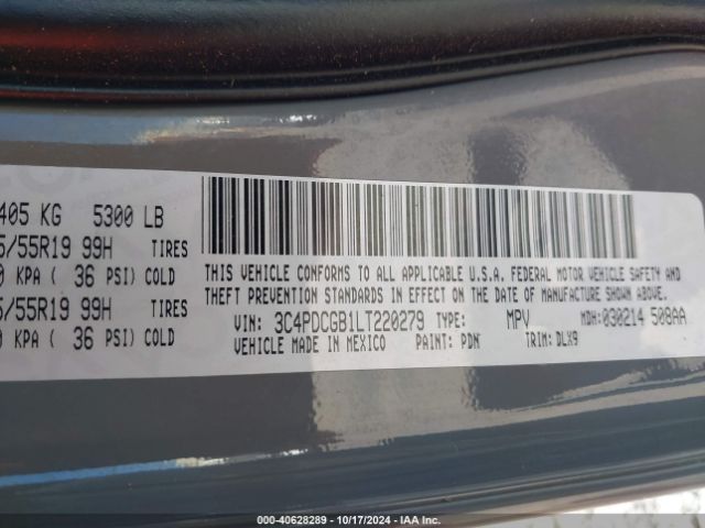 Photo 8 VIN: 3C4PDCGB1LT220279 - DODGE JOURNEY 