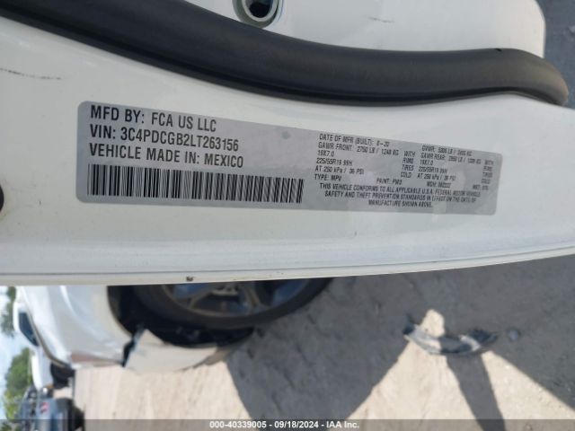 Photo 8 VIN: 3C4PDCGB2LT263156 - DODGE JOURNEY 