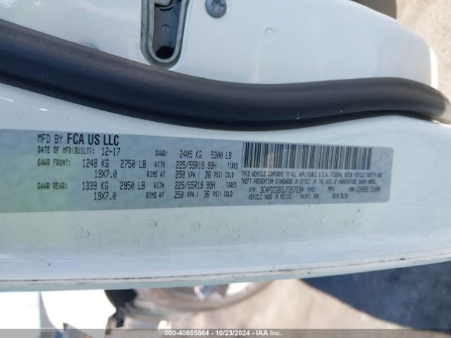 Photo 8 VIN: 3C4PDCGB3JT257234 - DODGE JOURNEY 