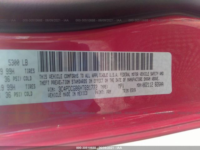 Photo 8 VIN: 3C4PDCGB6HT691772 - DODGE JOURNEY 