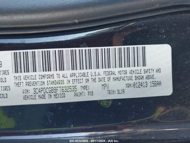 Photo 8 VIN: 3C4PDCGB9FT632535 - DODGE JOURNEY 