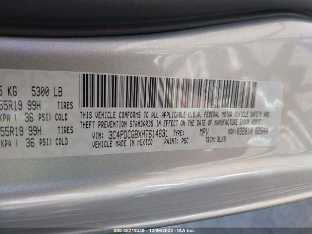 Photo 8 VIN: 3C4PDCGBXHT614631 - DODGE JOURNEY 