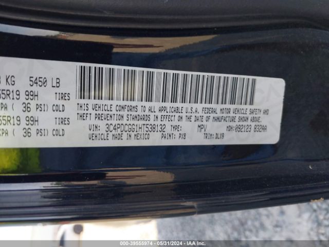 Photo 8 VIN: 3C4PDCGG1HT538132 - DODGE JOURNEY 