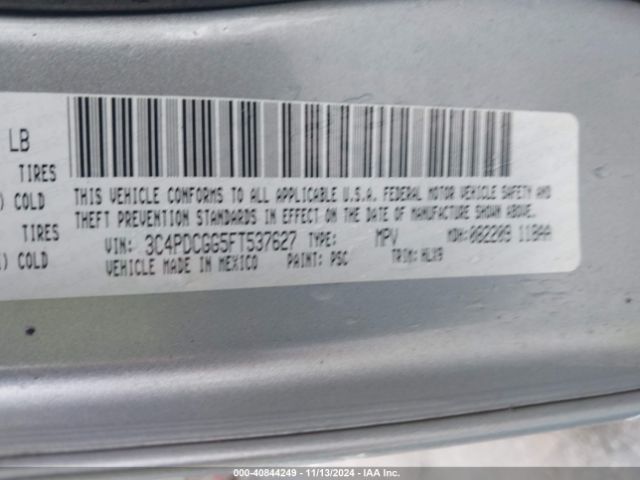 Photo 8 VIN: 3C4PDCGG5FT537627 - DODGE JOURNEY 