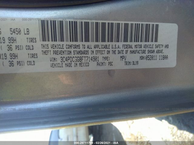 Photo 8 VIN: 3C4PDCGG8FT714901 - DODGE JOURNEY 