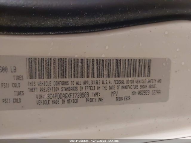 Photo 8 VIN: 3C4PDDAGXFT739989 - DODGE JOURNEY 