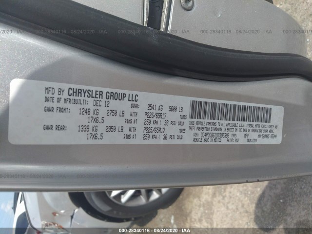 Photo 8 VIN: 3C4PDDBG1DT595390 - DODGE JOURNEY 