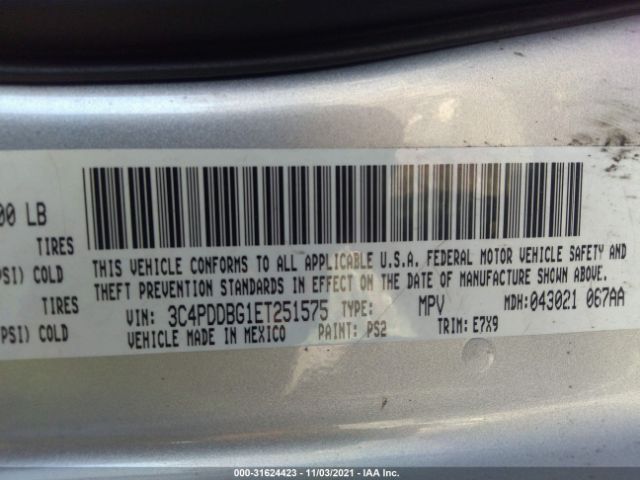 Photo 8 VIN: 3C4PDDBG1ET251575 - DODGE JOURNEY 