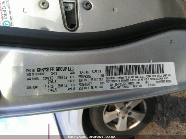 Photo 8 VIN: 3C4PDDBG2CT298370 - DODGE JOURNEY 