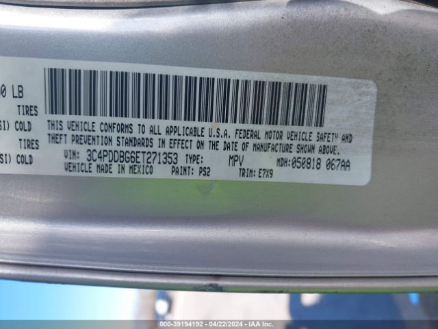 Photo 8 VIN: 3C4PDDBG6ET271353 - DODGE JOURNEY 