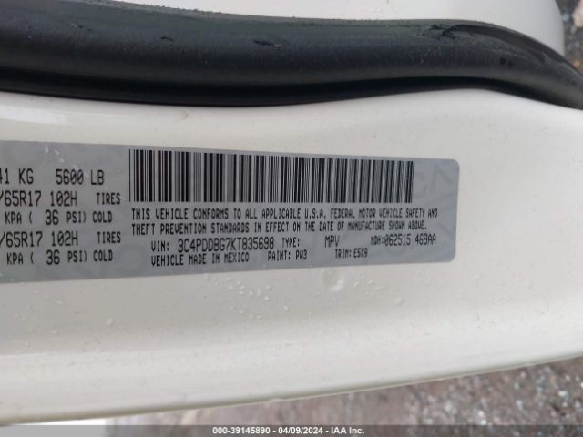 Photo 8 VIN: 3C4PDDBG7KT835698 - DODGE JOURNEY 