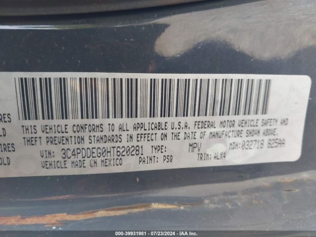 Photo 8 VIN: 3C4PDDEG0HT620281 - DODGE JOURNEY 