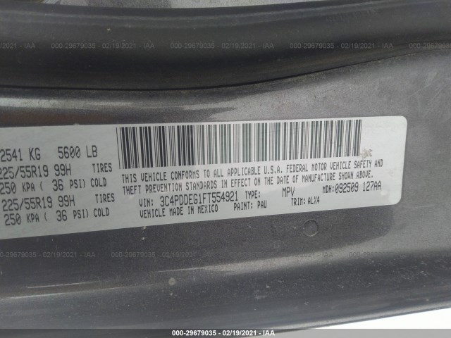 Photo 8 VIN: 3C4PDDEG1FT554921 - DODGE JOURNEY 