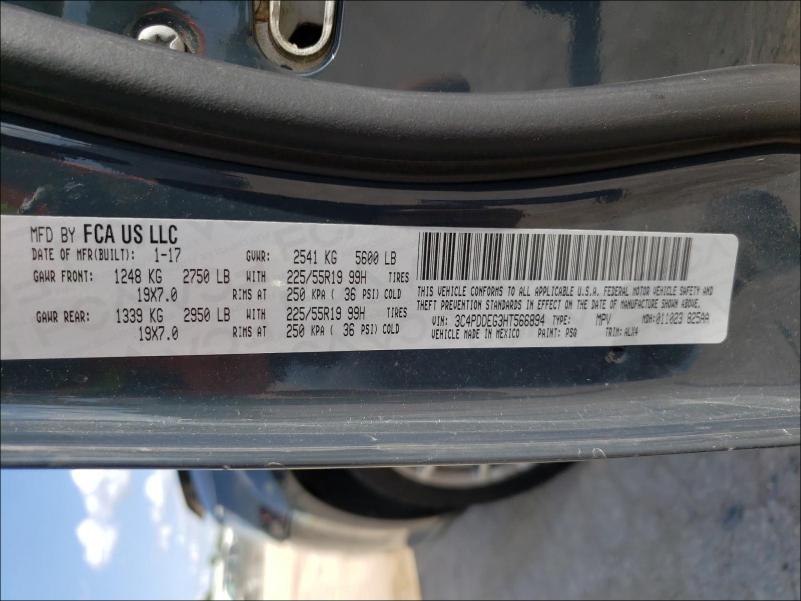 Photo 9 VIN: 3C4PDDEG3HT566894 - DODGE JOURNEY GT 