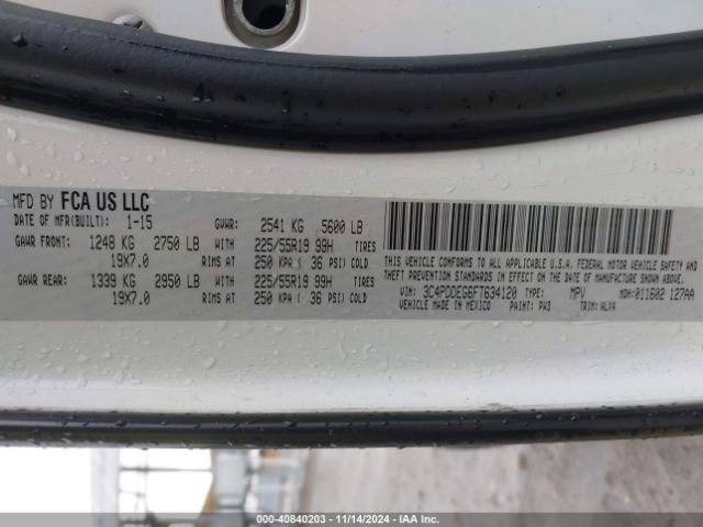 Photo 8 VIN: 3C4PDDEG6FT634120 - DODGE JOURNEY 