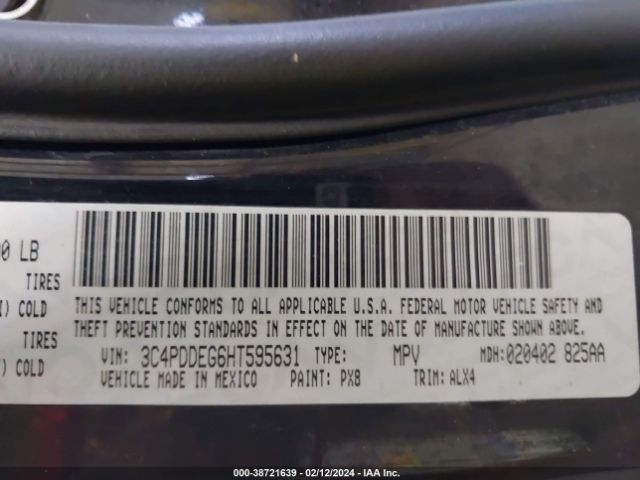 Photo 8 VIN: 3C4PDDEG6HT595631 - DODGE JOURNEY 