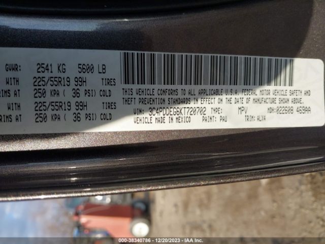 Photo 8 VIN: 3C4PDDEG6KT720702 - DODGE JOURNEY 