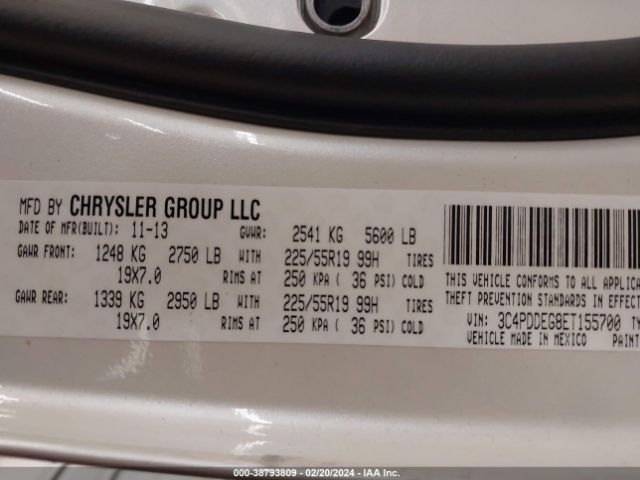 Photo 8 VIN: 3C4PDDEG8ET155700 - DODGE JOURNEY 