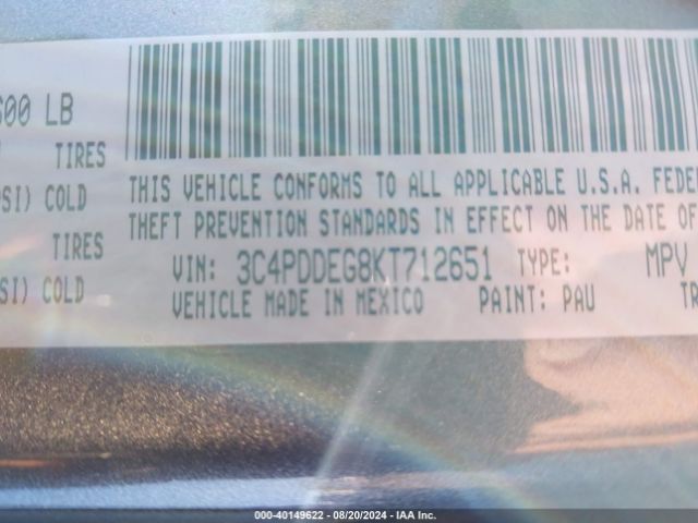 Photo 8 VIN: 3C4PDDEG8KT712651 - DODGE JOURNEY 